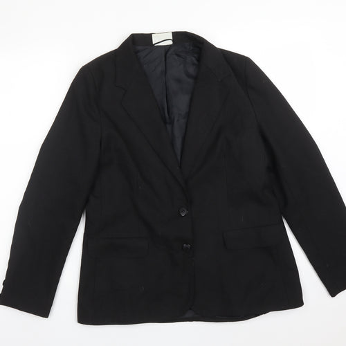 Debenhams Womens Black  Polyester Jacket Suit Jacket Size 14