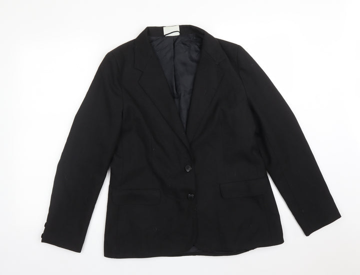 Debenhams Womens Black Polyester Jacket Suit Jacket Size 14