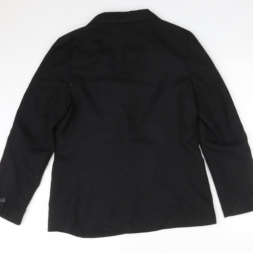 Debenhams Womens Black  Polyester Jacket Suit Jacket Size 14