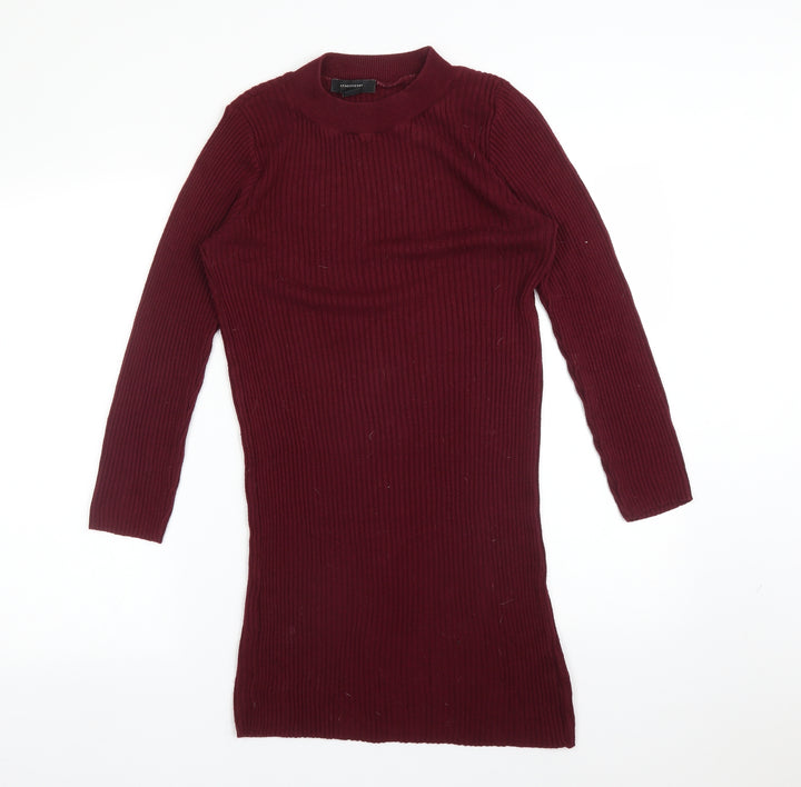 Atmosphere Womens Red Striped Viscose Bodycon Size 12