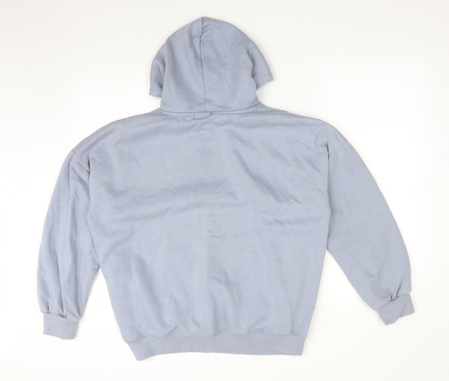 Boohoo Womens Blue  Cotton Pullover Hoodie Size 12