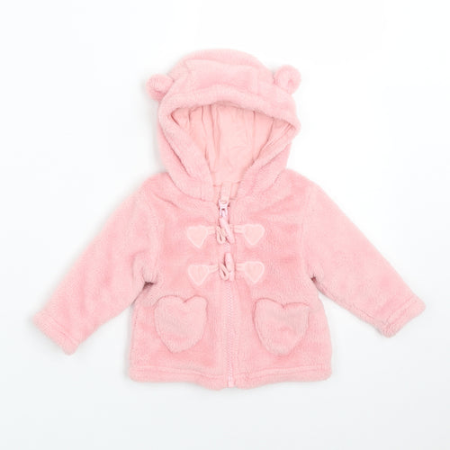 TU Girls Pink   Jacket Coat Size 0-3 Months
