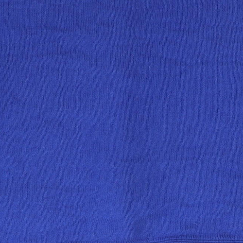M&S Womens Blue Round Neck  Acrylic Cardigan Jumper Size 16