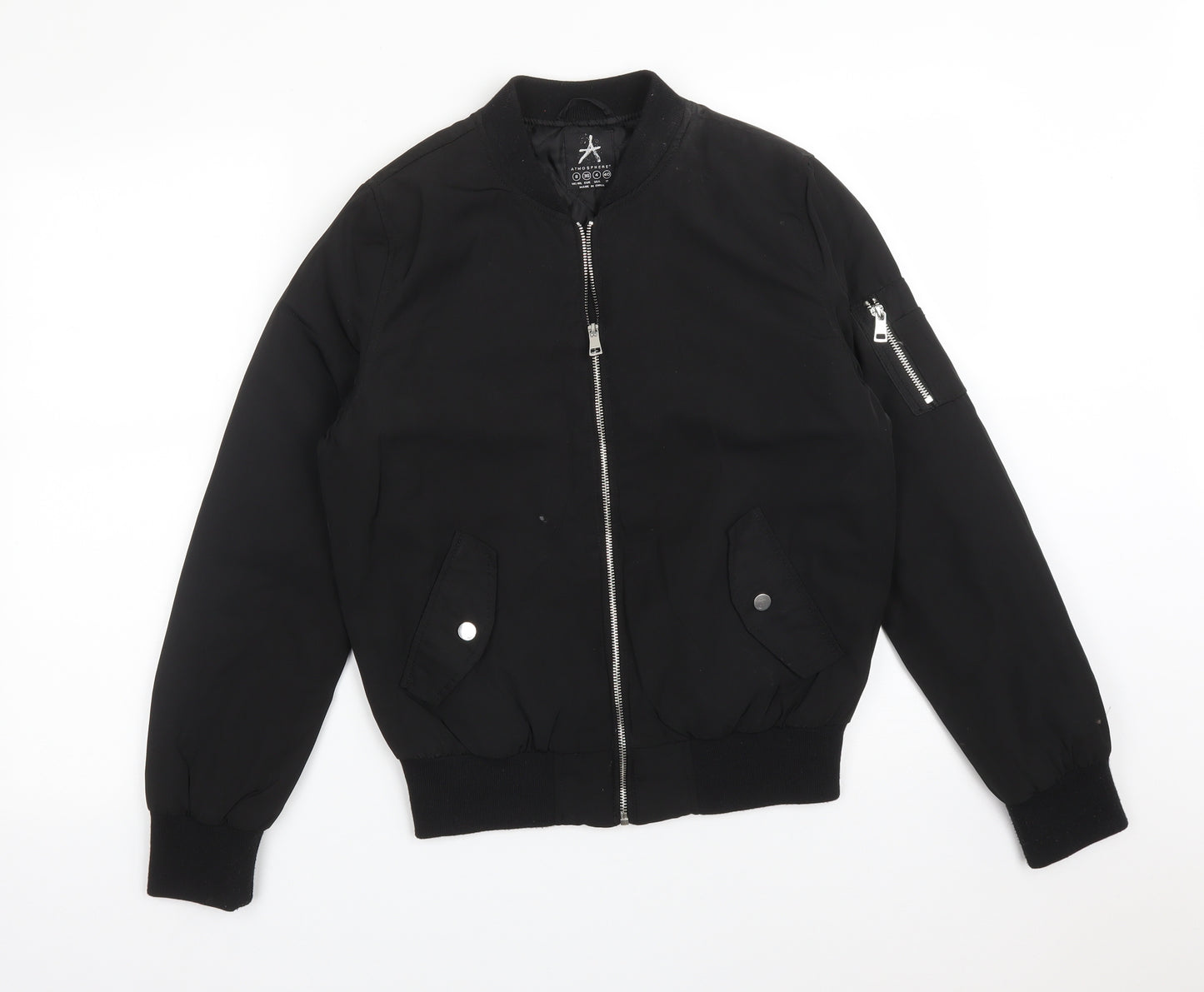 Atmosphere Womens Black   Bomber Jacket Jacket Size 8