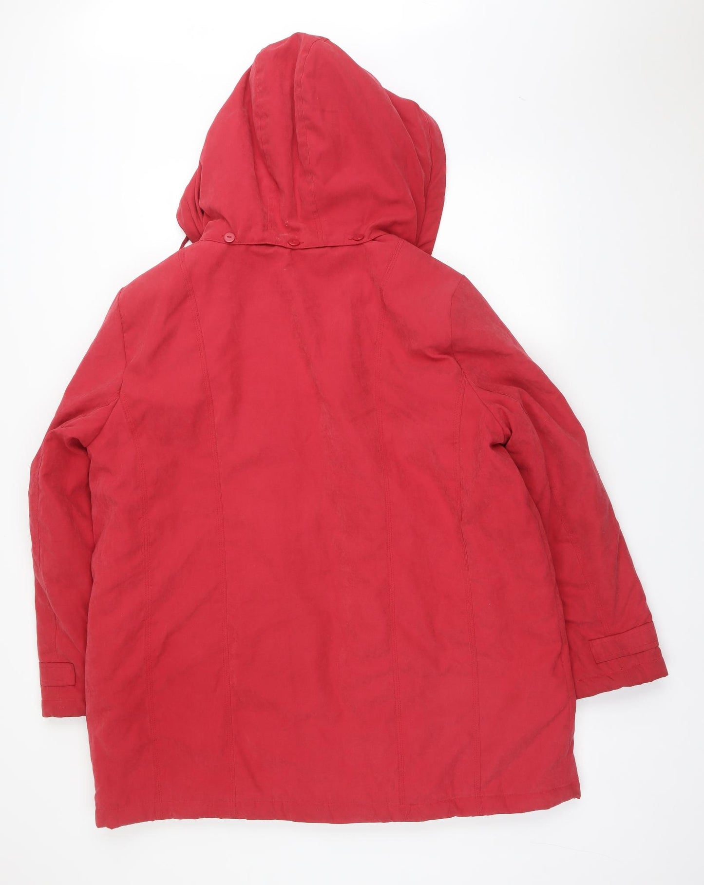 BM  Womens Red   Overcoat Coat Size L