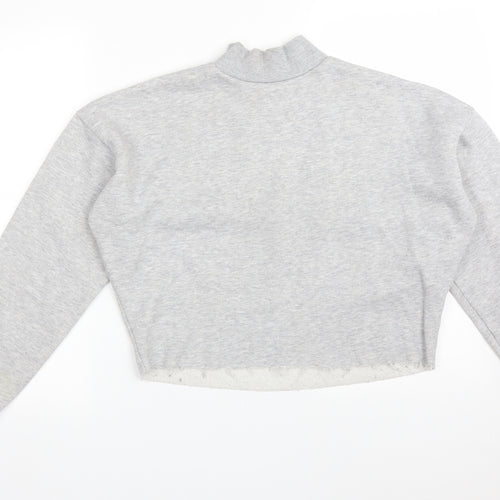 Primark Womens Grey  Cotton Pullover Sweatshirt Size S