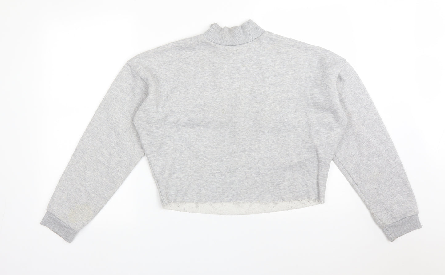 Primark Womens Grey  Cotton Pullover Sweatshirt Size S