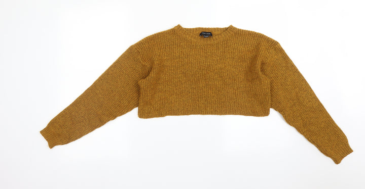 New Look Womens Yellow   Pullover Sweatshirt Size M