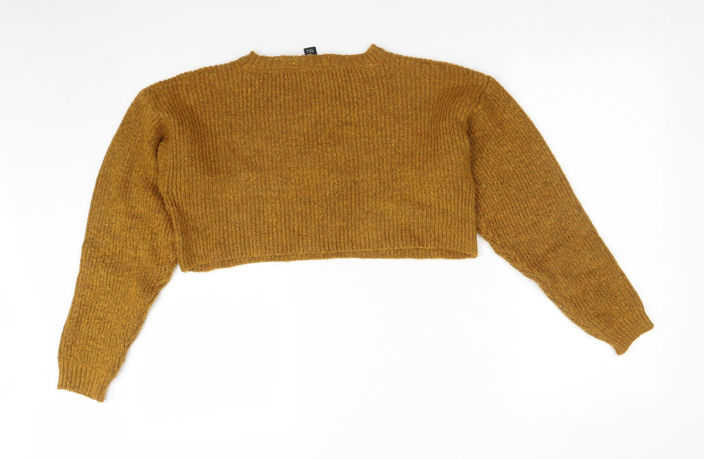 New Look Womens Yellow   Pullover Sweatshirt Size M
