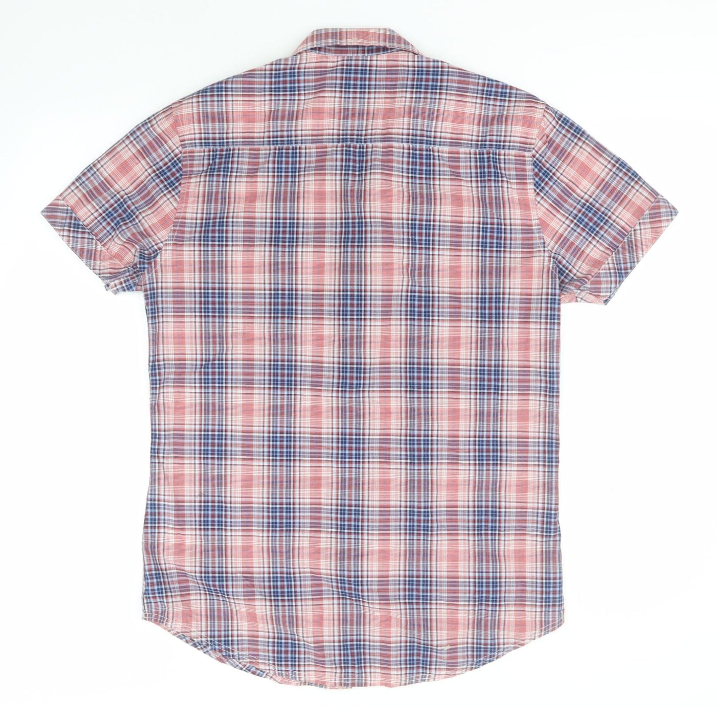 Threadbare Mens Multicoloured Plaid Cotton  Button-Up Size M Collared