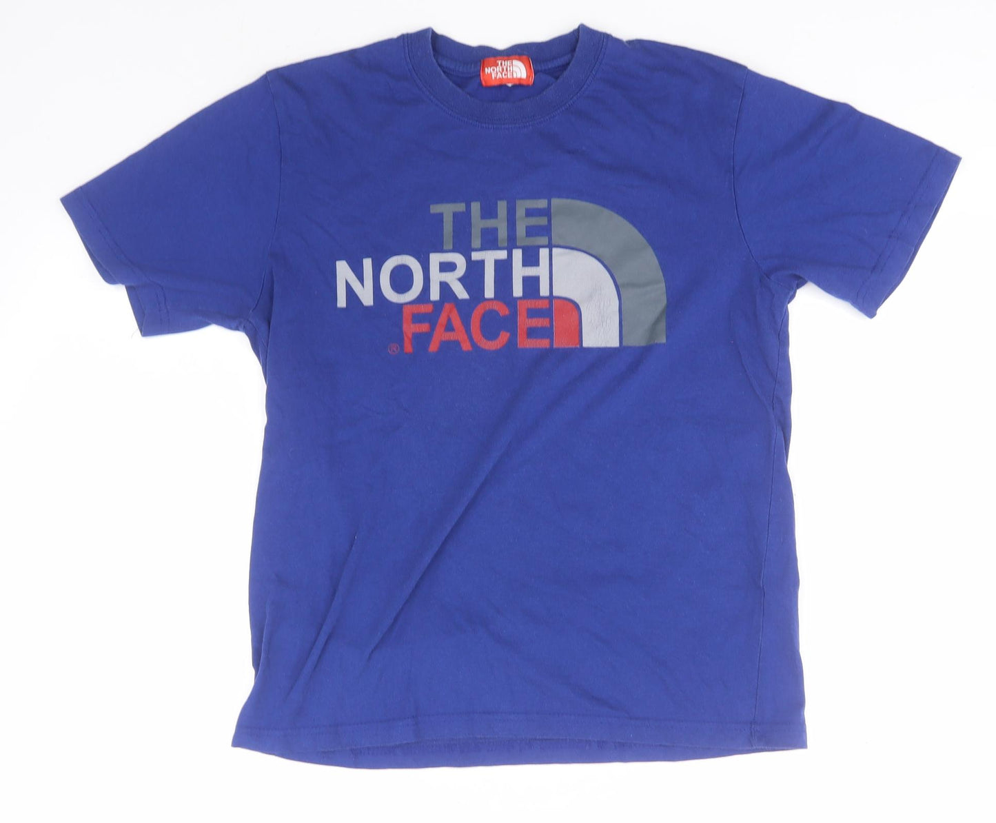 The North Face Mens Blue  Polyester  T-Shirt  Round Neck