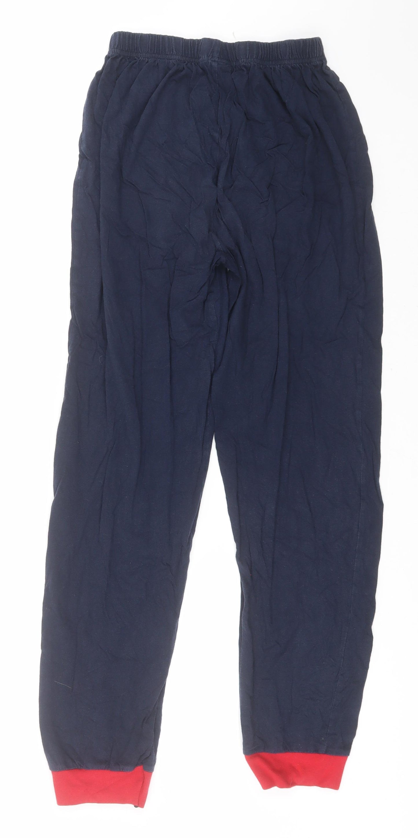 Disney Womens Blue Solid Cotton  Pyjama Pants Size M   - Minnie Mouse