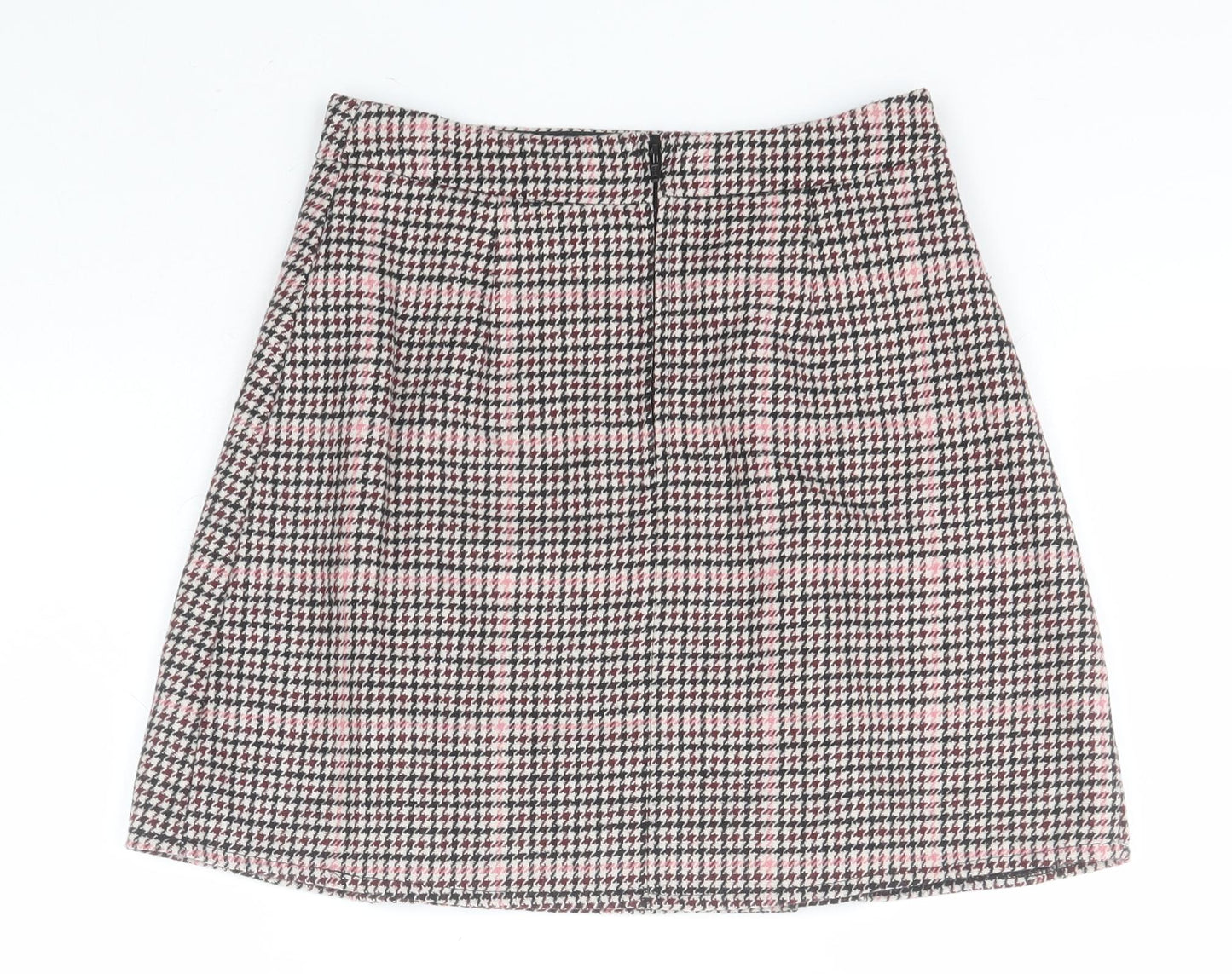 George Girls Black Houndstooth Polyester Straight & Pencil Skirt Size 11-12 Years  Regular