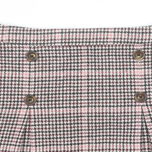 George Girls Black Houndstooth Polyester Straight & Pencil Skirt Size 11-12 Years  Regular