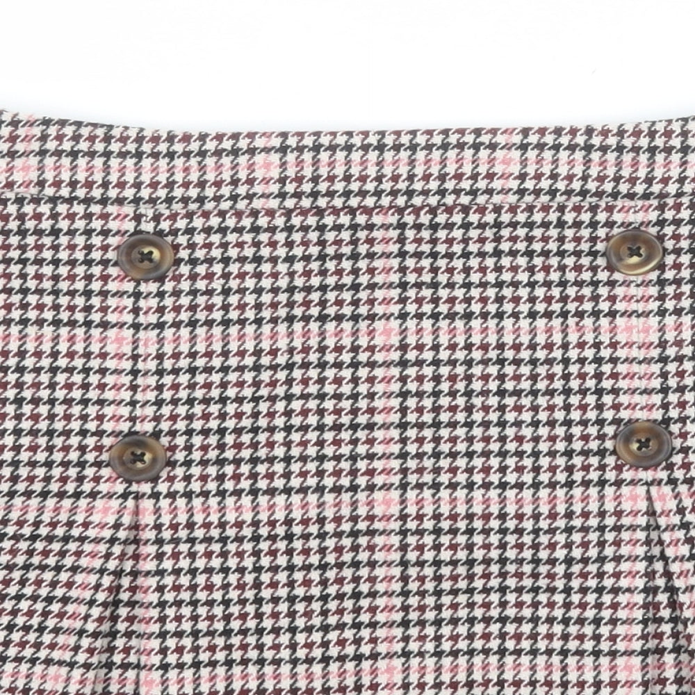 George Girls Black Houndstooth Polyester Straight & Pencil Skirt Size 11-12 Years  Regular
