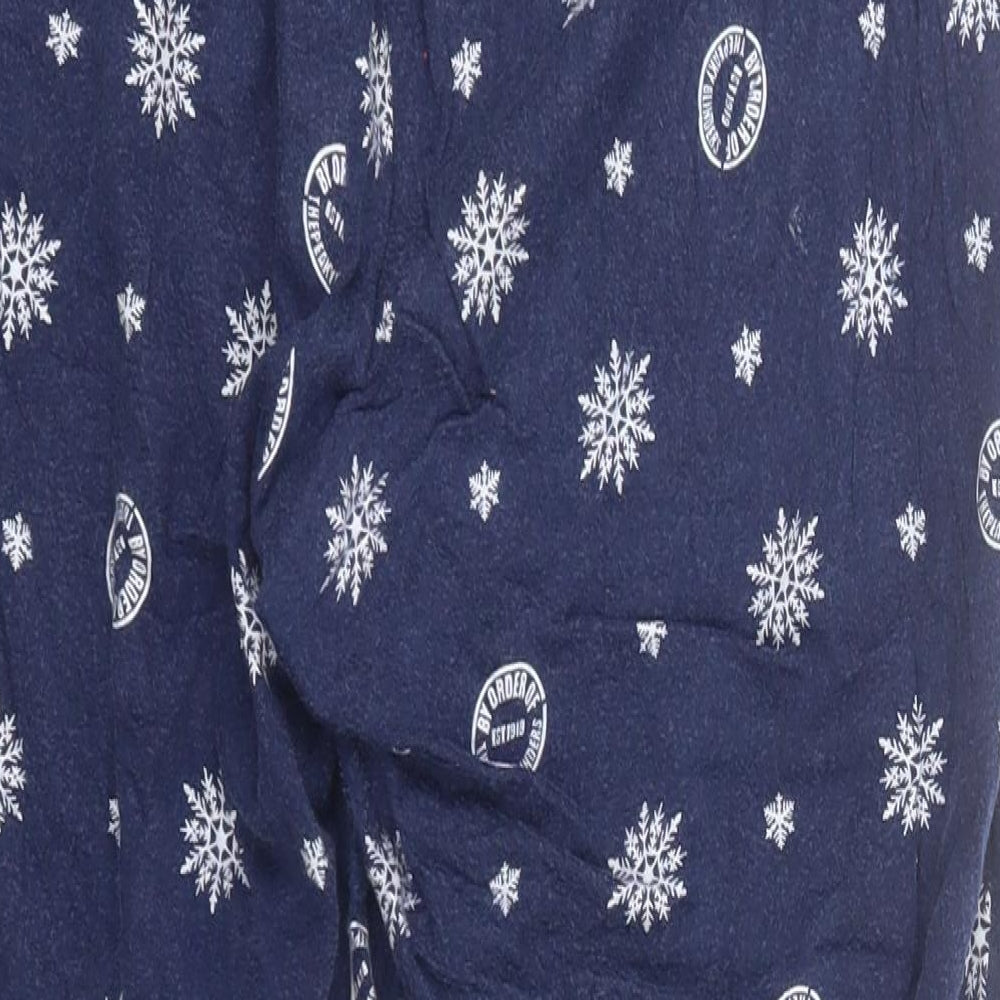 TU Womens Blue Geometric Cotton  Pyjama Pants Size 18