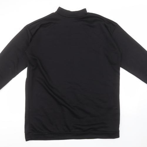 Boohoo Womens Black High Neck  Polyester Pullover Jumper Size 16