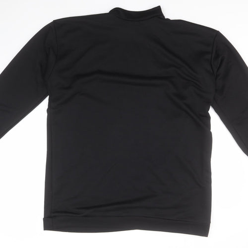 Boohoo Womens Black High Neck  Polyester Pullover Jumper Size 16