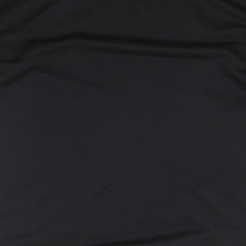 Boohoo Womens Black High Neck  Polyester Pullover Jumper Size 16