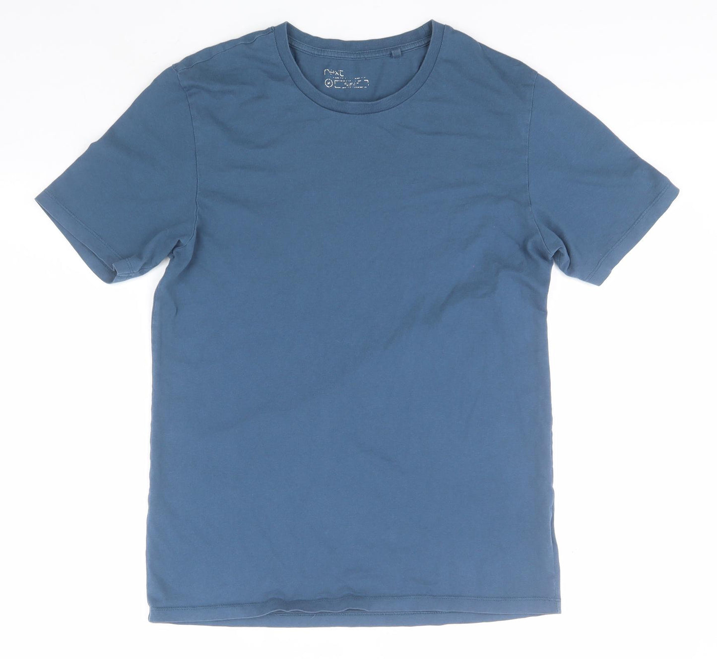NEXT Mens Blue  Cotton  T-Shirt Size M Round Neck