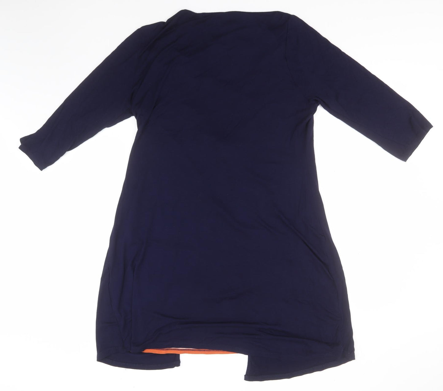 Soon Womens Blue  Viscose Basic Blouse Size 18 Round Neck