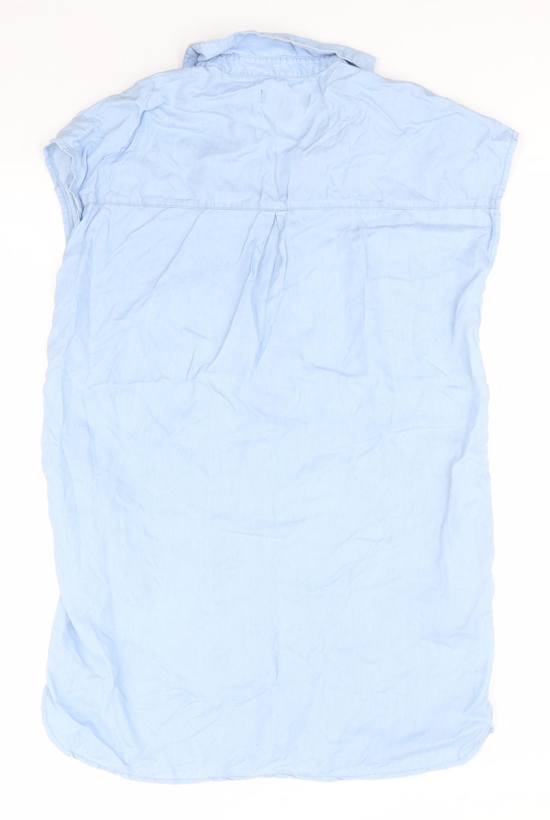 Atmosphere Womens Blue   Basic T-Shirt Size 6 Collared