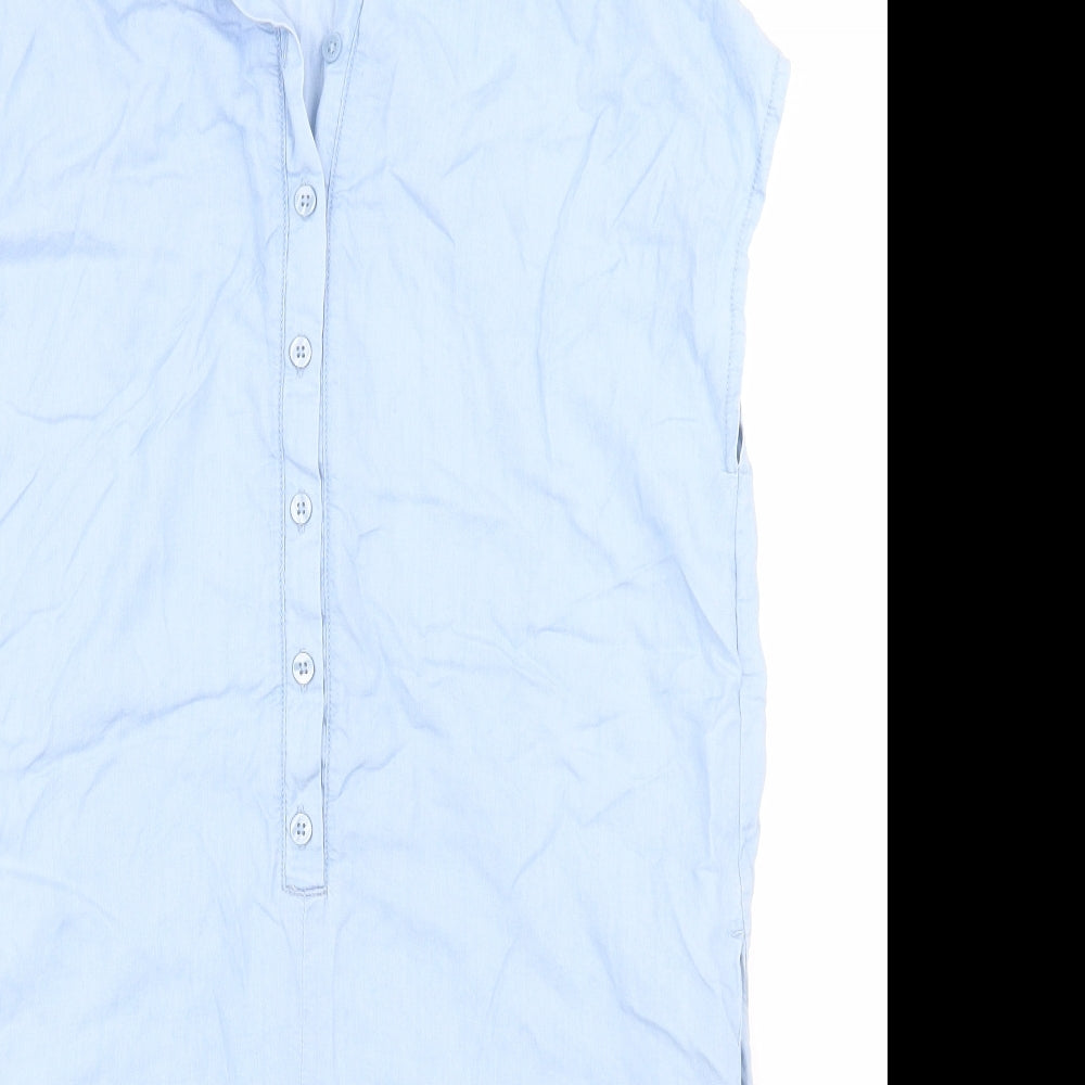 Atmosphere Womens Blue   Basic T-Shirt Size 6 Collared