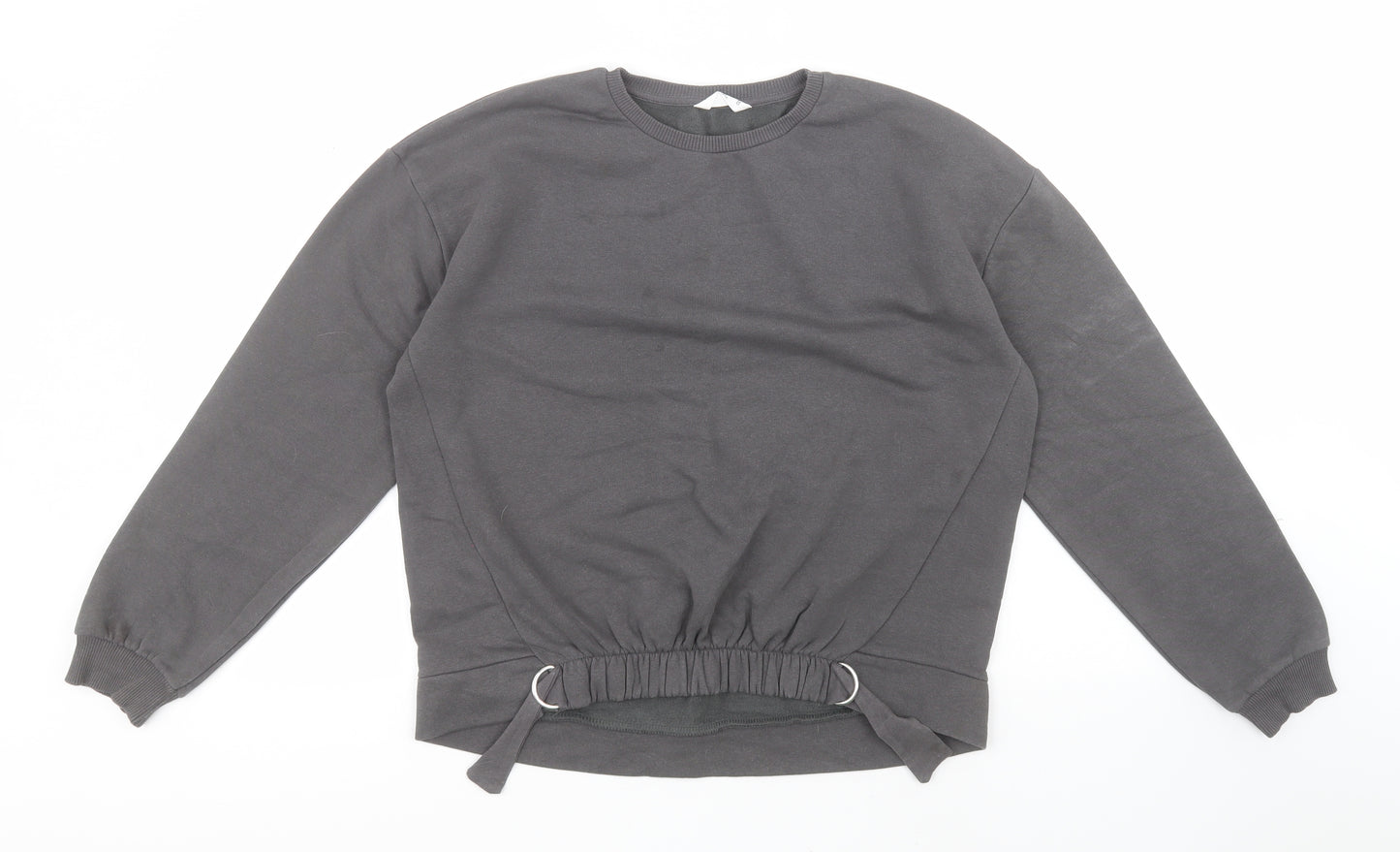 Candy Couture Girls Grey Round Neck  Cotton Pullover Jumper Size 15 Years