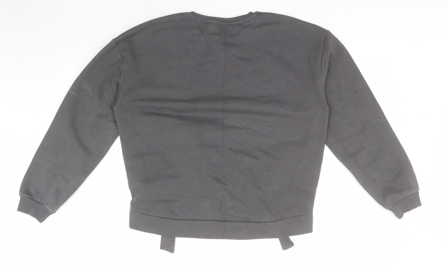 Candy Couture Girls Grey Round Neck  Cotton Pullover Jumper Size 15 Years