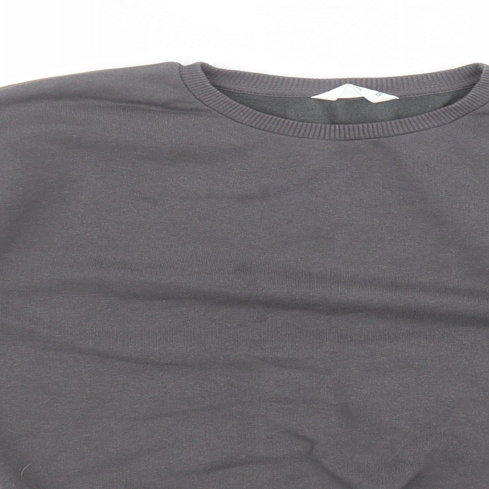 Candy Couture Girls Grey Round Neck  Cotton Pullover Jumper Size 15 Years