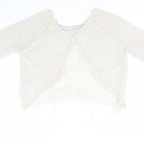 George Womens Gold Round Neck  Cotton Pullover Jumper Size 20