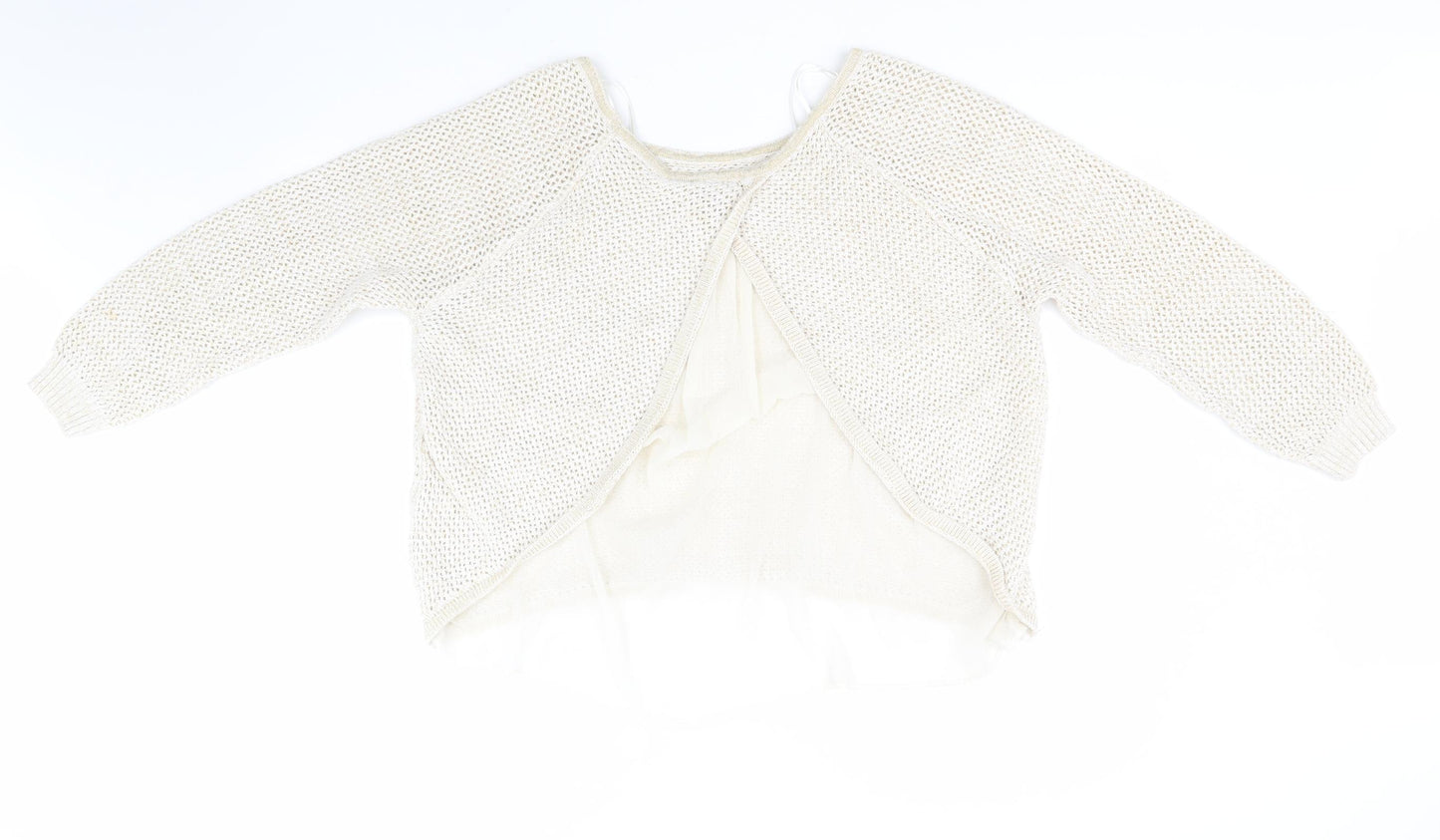 George Womens Gold Round Neck  Cotton Pullover Jumper Size 20