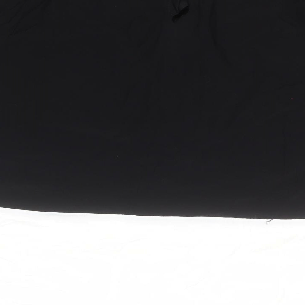 Papaya Womens Black  Viscose Basic T-Shirt Size 20 Round Neck