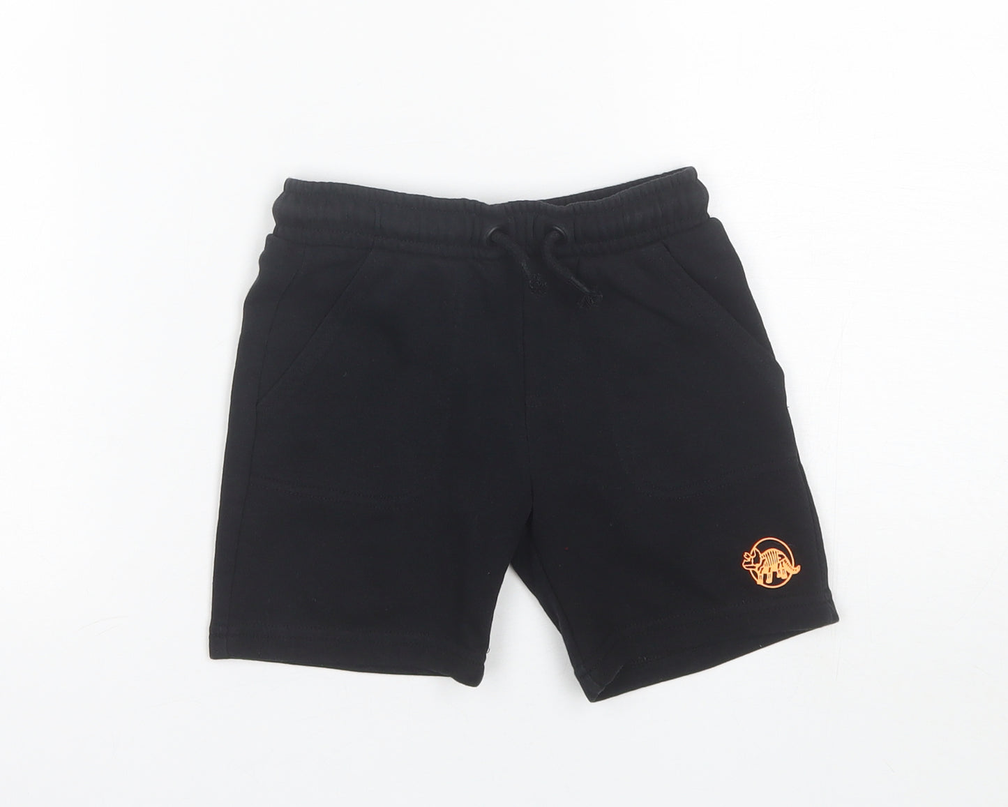F&F Boys Black  Cotton Sweat Shorts Size 2-3 Years  Regular