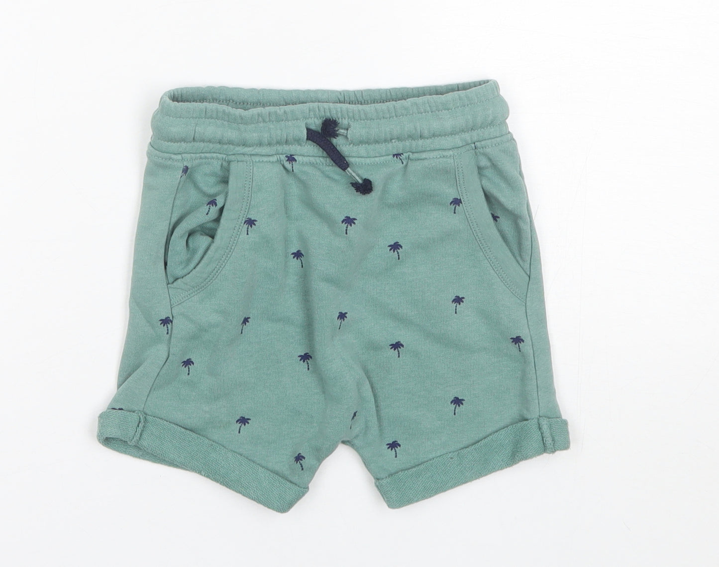 George Boys Green  Cotton Sweat Shorts Size 2-3 Years  Regular