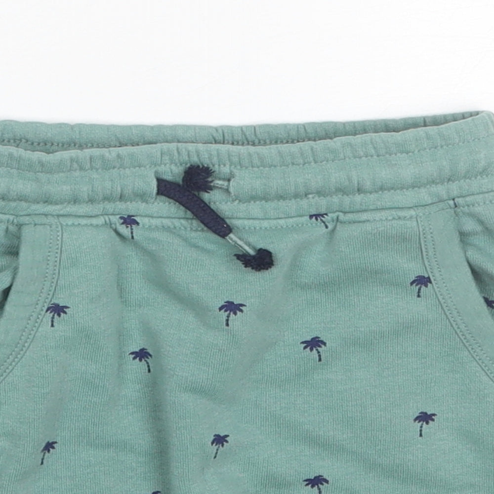 George Boys Green  Cotton Sweat Shorts Size 2-3 Years  Regular