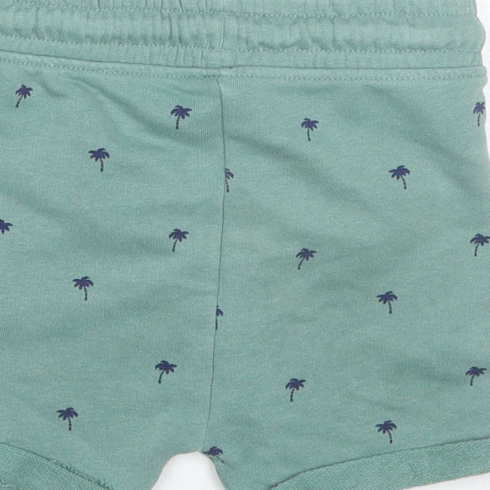 George Boys Green  Cotton Sweat Shorts Size 2-3 Years  Regular