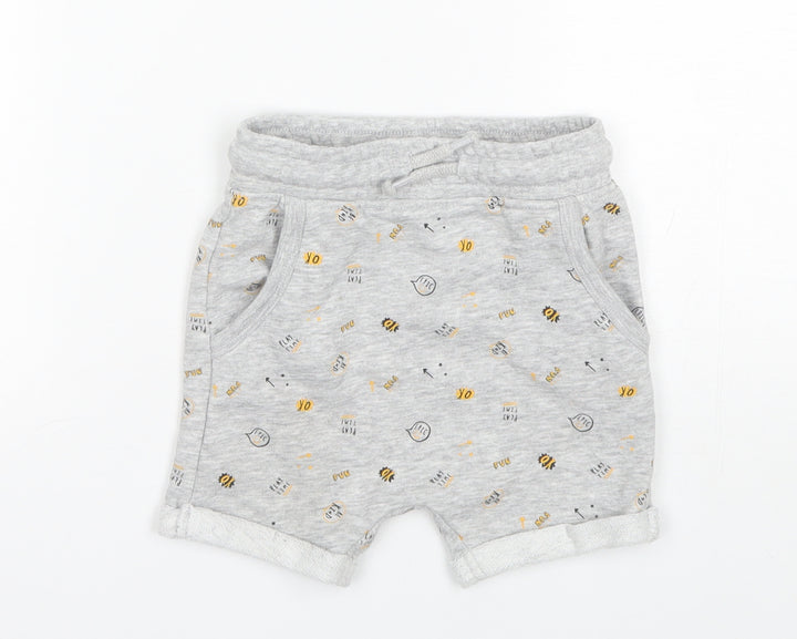 George Boys Grey  Cotton Sweat Shorts Size 2-3 Years  Regular