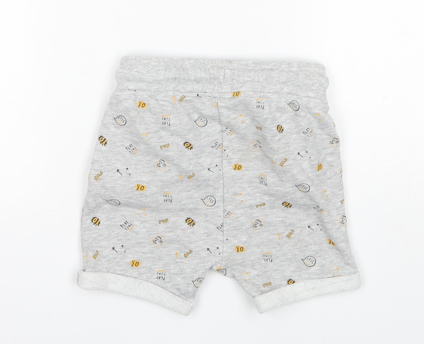 George Boys Grey  Cotton Sweat Shorts Size 2-3 Years  Regular
