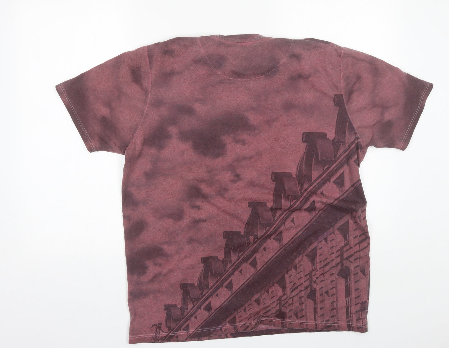Firetrap Mens Red  Polyester  T-Shirt Size XL Round Neck