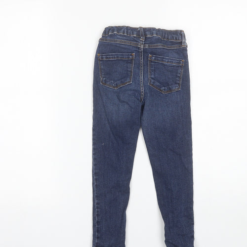 NEXT Boys Blue  Cotton Skinny Jeans Size 6 Years  Regular