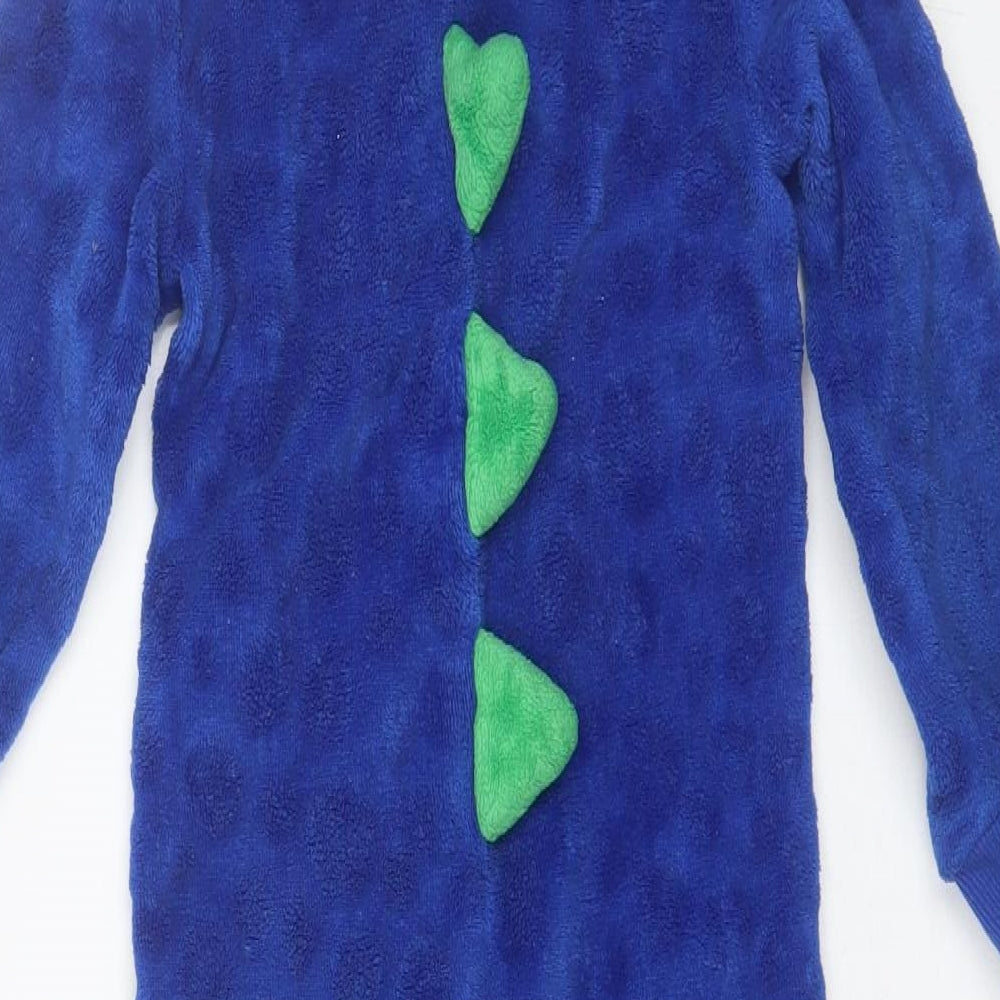 F&F Boys Blue Solid Polyester  One Piece Size 4-5 Years