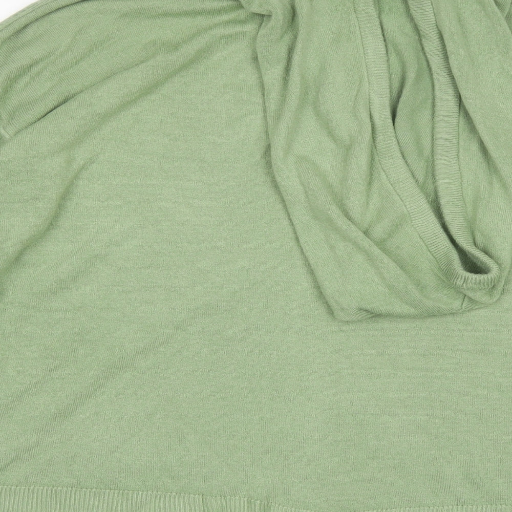 Marks and Spencer Womens Green  Acrylic Pullover Hoodie Size L