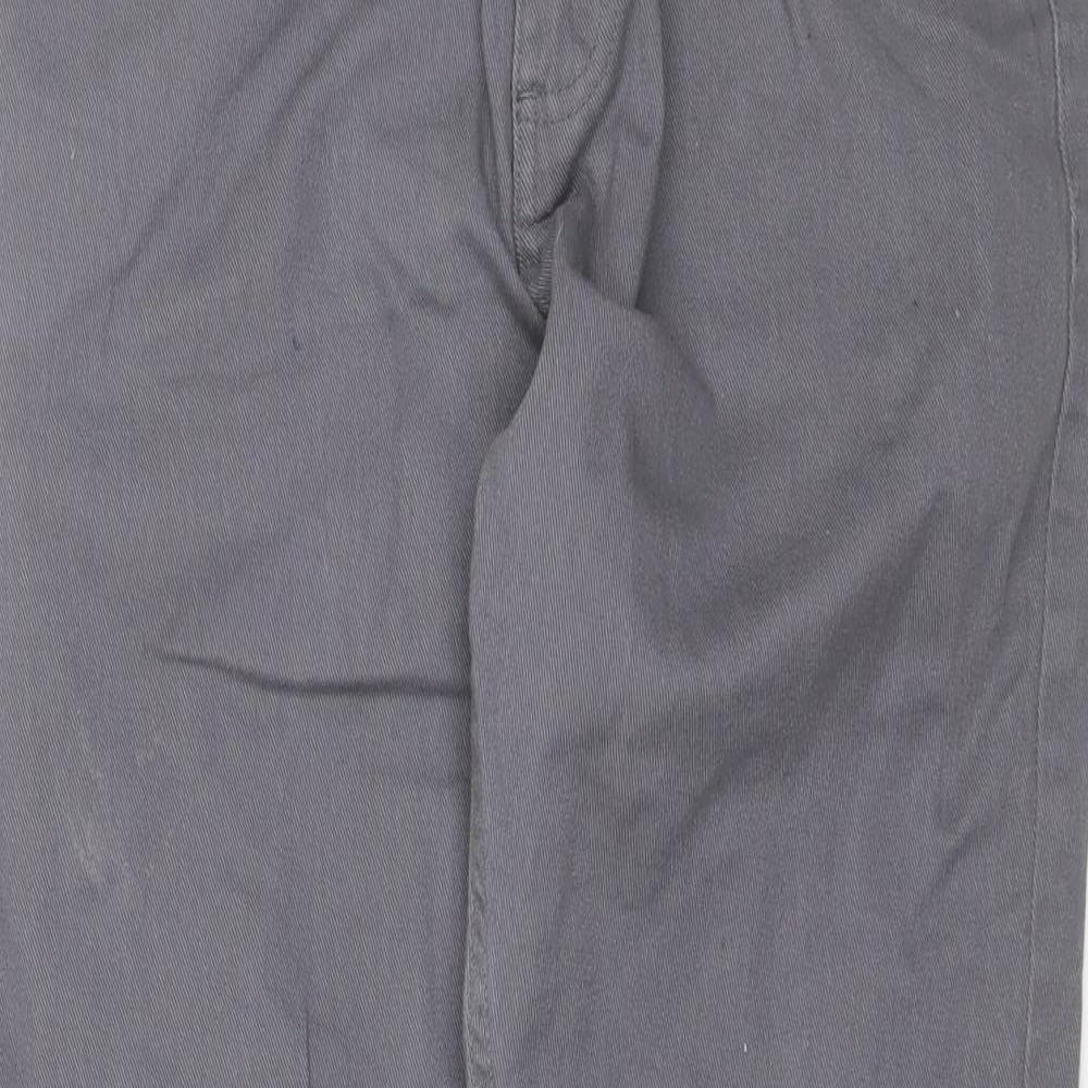 Denim & Co. Mens Grey  Cotton Straight Jeans Size 34 L29 in Regular