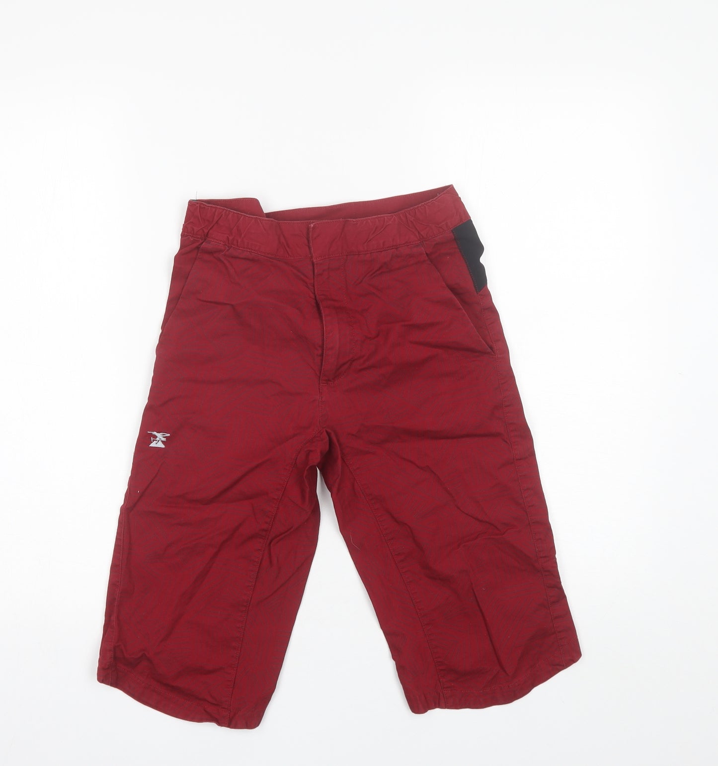 DECATHLON Boys Red  Polyester Bermuda Shorts Size 12-13 Years  Regular