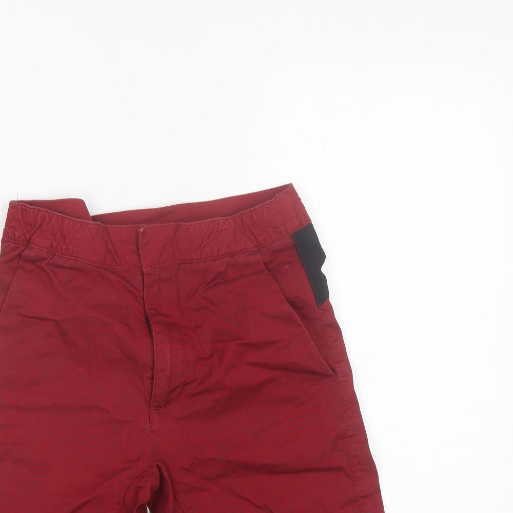 DECATHLON Boys Red  Polyester Bermuda Shorts Size 12-13 Years  Regular