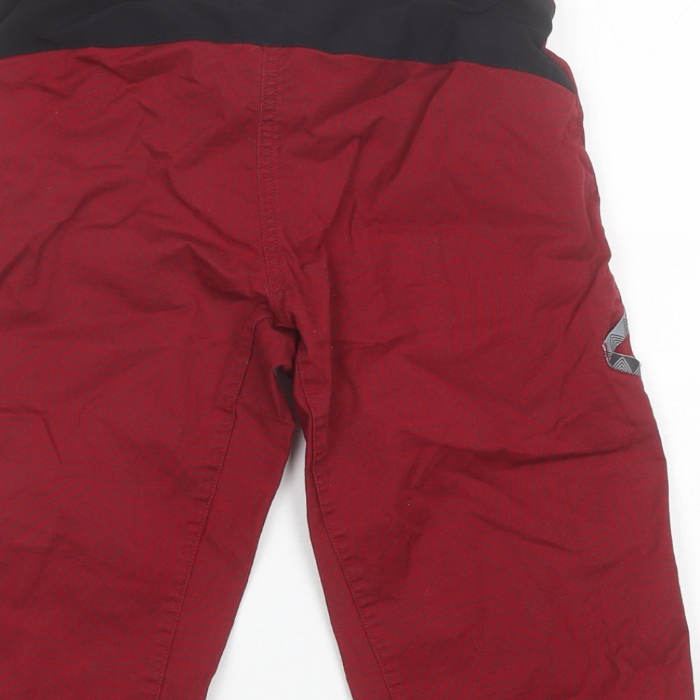 DECATHLON Boys Red  Polyester Bermuda Shorts Size 12-13 Years  Regular