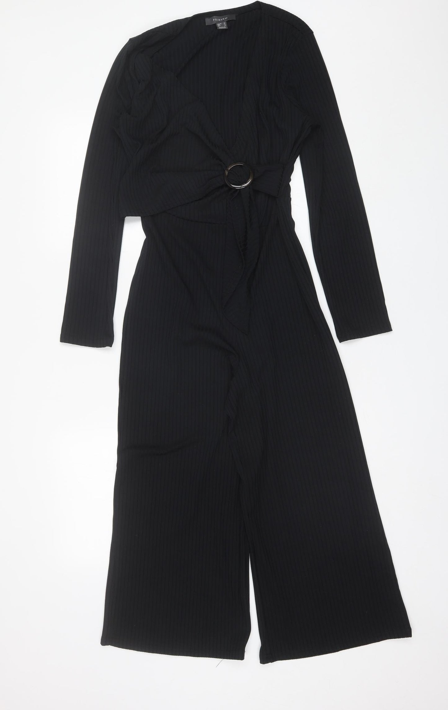 Primark Womens Black  Polyester Blend Jumpsuit One-Piece Size 12