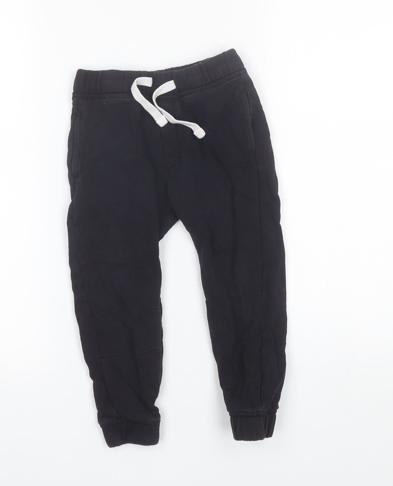 Matalan Boys Black  Cotton Sweatpants Trousers Size 3-4 Years  Regular