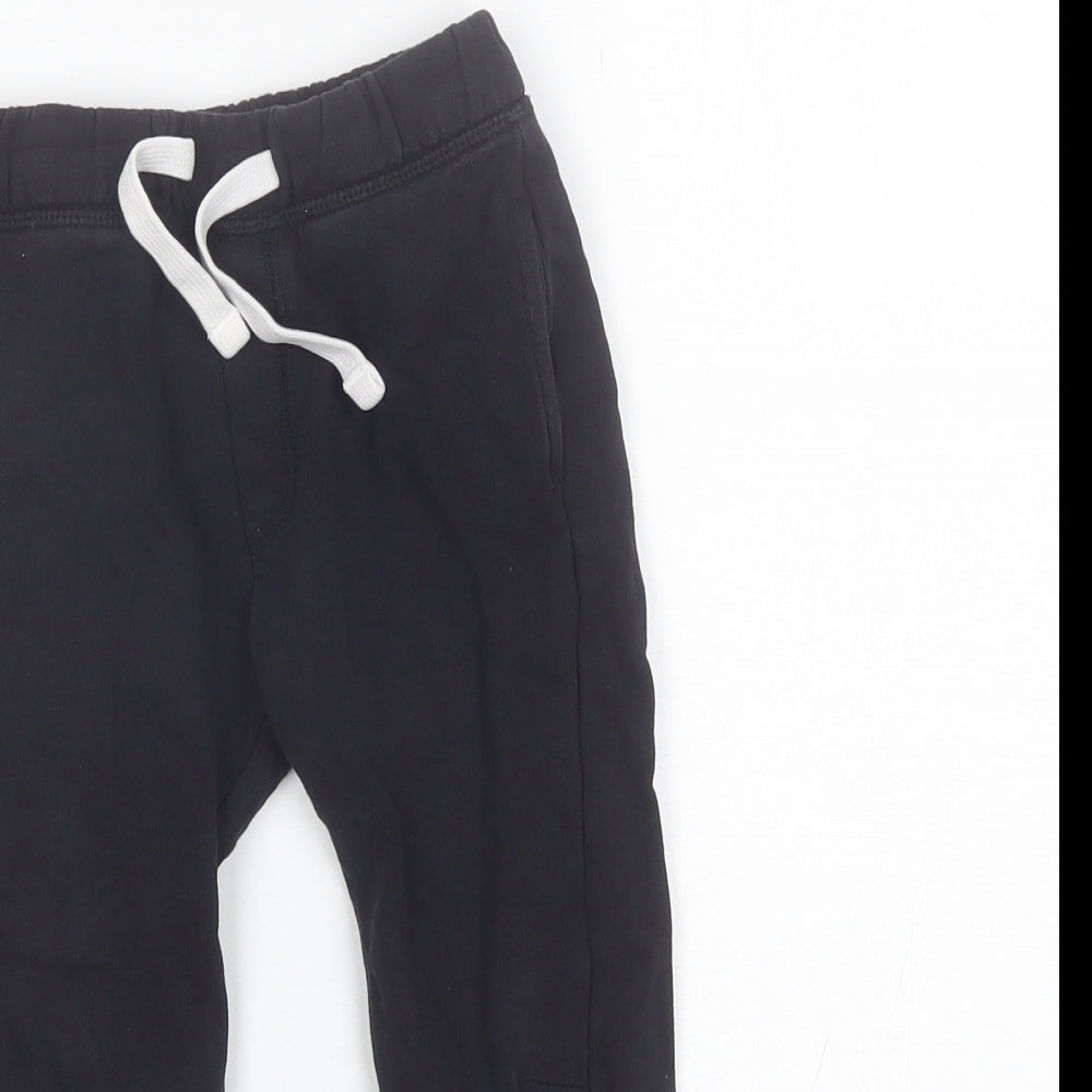 Matalan Boys Black  Cotton Sweatpants Trousers Size 3-4 Years  Regular